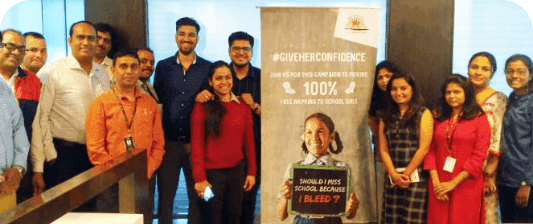 Sanitary Pads Distribution Drive