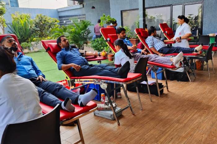 Blood Donation Camp at Mantra