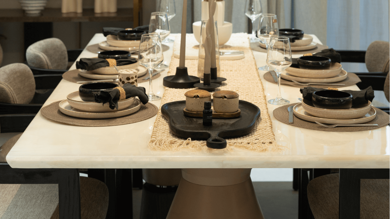 Dining Area Table Setting