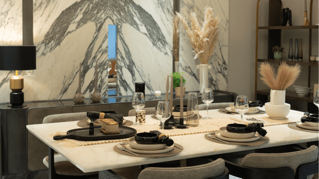 Dining Area Table Setting